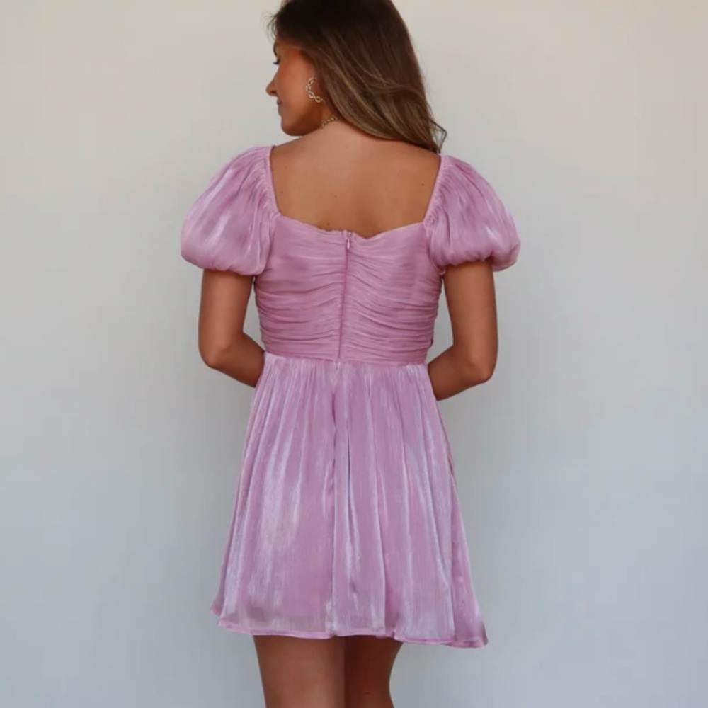 Lilac bow dress